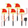 Candy Cane Lights Solar Powered Waterproof Christmas Candy Cane Pathway Markers For Driveway Patio Yard Lawn Garden Walkway