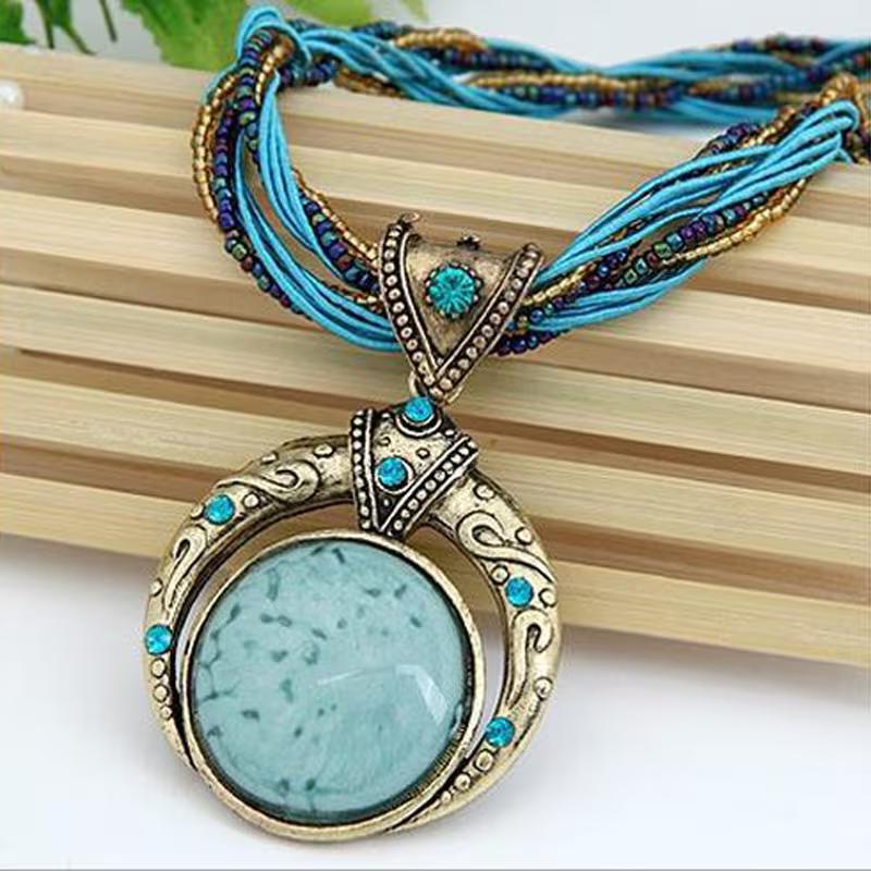 Classic Handmade Bohemian Pendant Necklace, Jewelry Accessories That Can Be Worn In All Seasons for Parties and Festivals