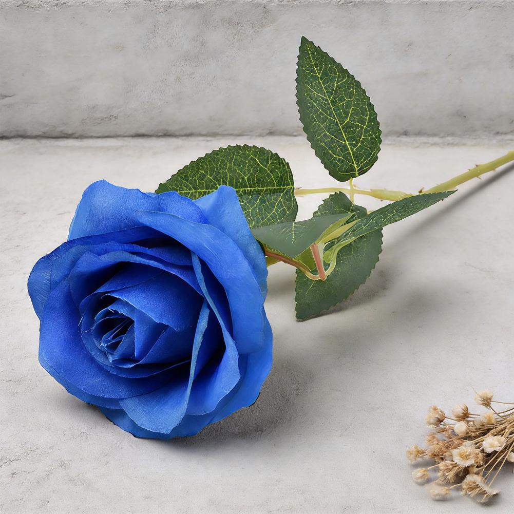 Artificial Flowers Artificial Rose Flower Branch Realistic Silk Bloom Decoration Faux Floral Centerpiece for Home Office Wedding