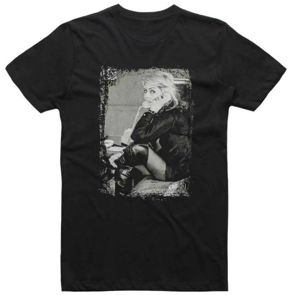 Official Blondie Telephone Mens Black 100% Cotton T-shirt Mens Tees Top Debbie Harry Blondie Classic Tee S