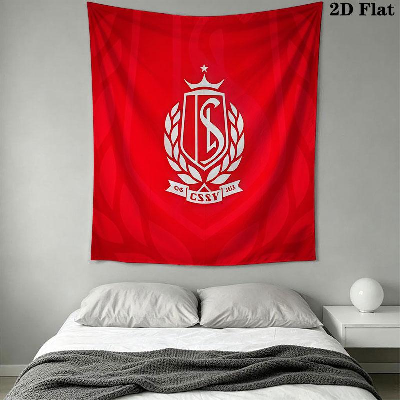 STD Liège logo Wall Hanging Printed Fabric Blanket Decorative Tapestries for Bedroom Living Room Home Decor