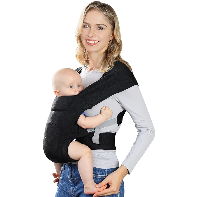 Newborn Carrier, Cozy Baby Carrier, Ergonomic Baby Wrap Carrier, Light Blue
