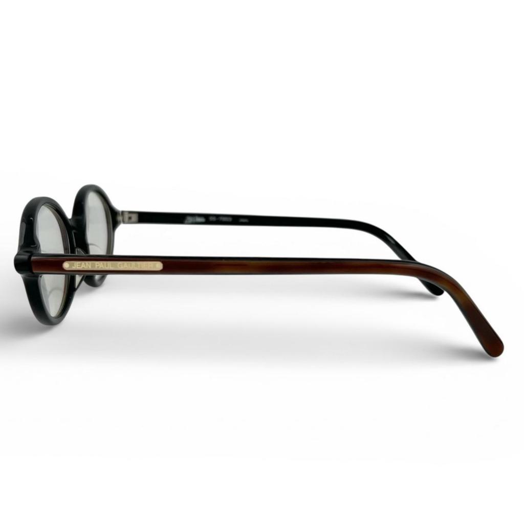 Great JEAN-PAUL GAULTIER Glasses Brown mens 55-7003 Used