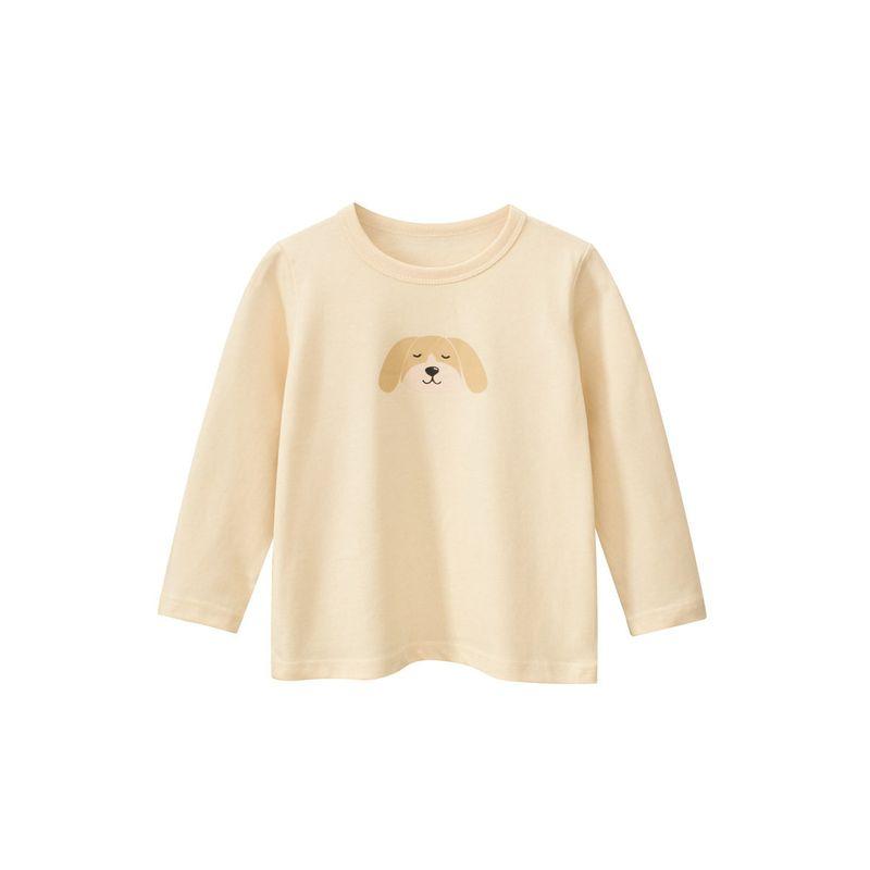 Brand New Autumn Baby Clothes Korean Style Girls' Base Shirt Children's Pure Cotton Cartoon Print Long-Sleeve T-Shirt Ins