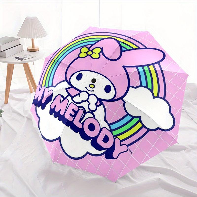 1pc My Melody Rainbow CloudsUmbrella with Plastic Handle,Suitable for All Seasons Home Travel Outdoor UmbrellaSanlio250