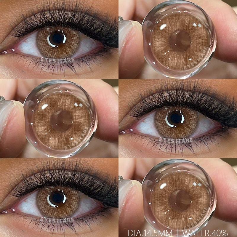 

2Pcs Colored Pupils for Eyes Green Natural Look Eye Contacts Gray Fashion Lenses Beauty Color Eye Lens Brown Lenses