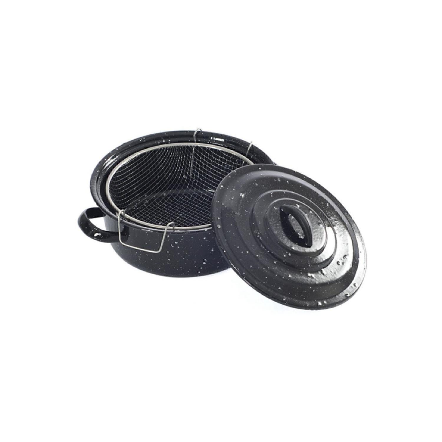 

Essen Black Cover Enye Chips Fritous Frying Pot 25 Cm