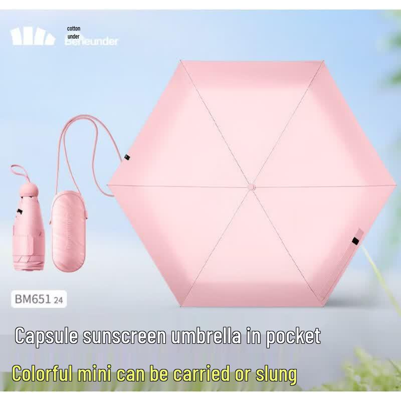 Beneunder Capsule UV Protection Sun & Rain Umbrella