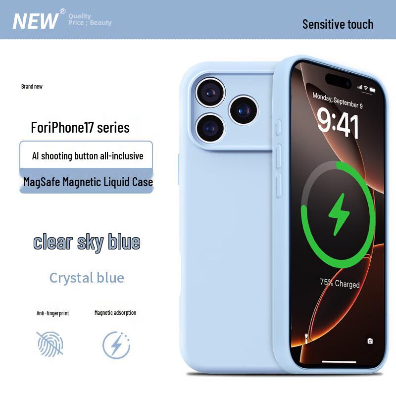 

Zhilangni Liquid Silicone Magnetic Full Protection iPhone Case iPhone17 Pro Max