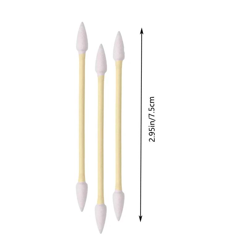 Pointed Tip Cotton Swabs, Precision Tip Cotton Swabs, Pet Swabs, Bamboo Sticks and Double Pointed, for Outdoor, Makeup, Care.