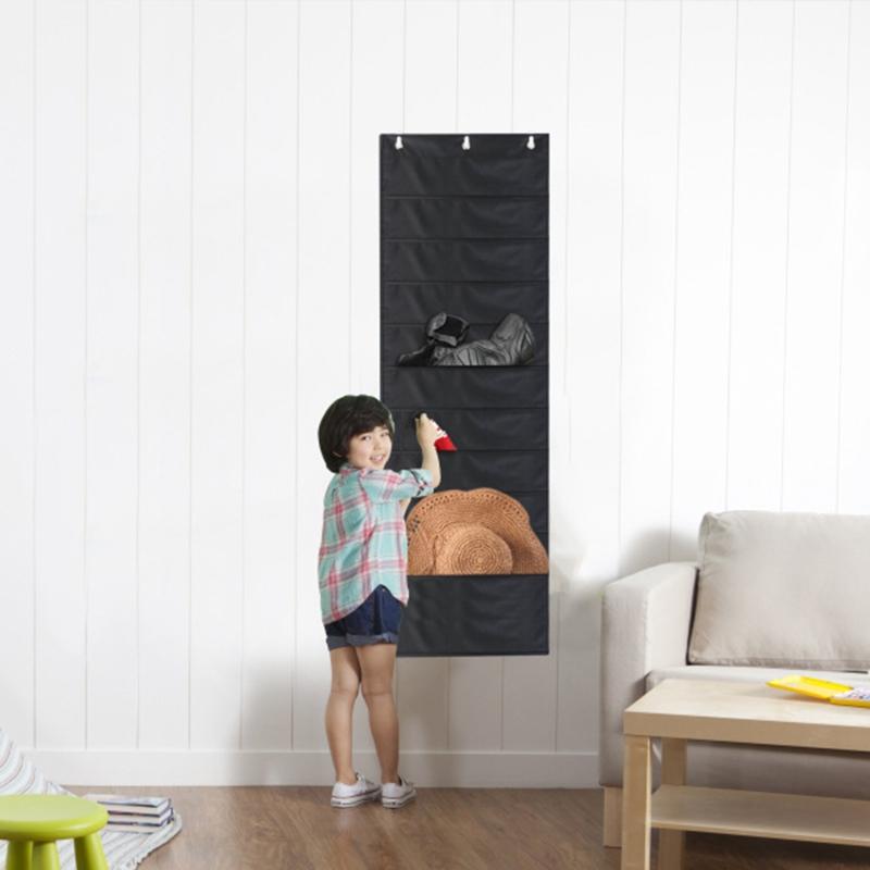 Wall Hanging File Organizer Folder Durable Tear Resistant Organization Pocket with 10 Pockets Heavy Duty Storage Bag