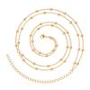 Blingbling Waist Belt Stylish Modern Beads Waist Chain Belt Layered Elaborate Chain Belly Chain for Belly Dance