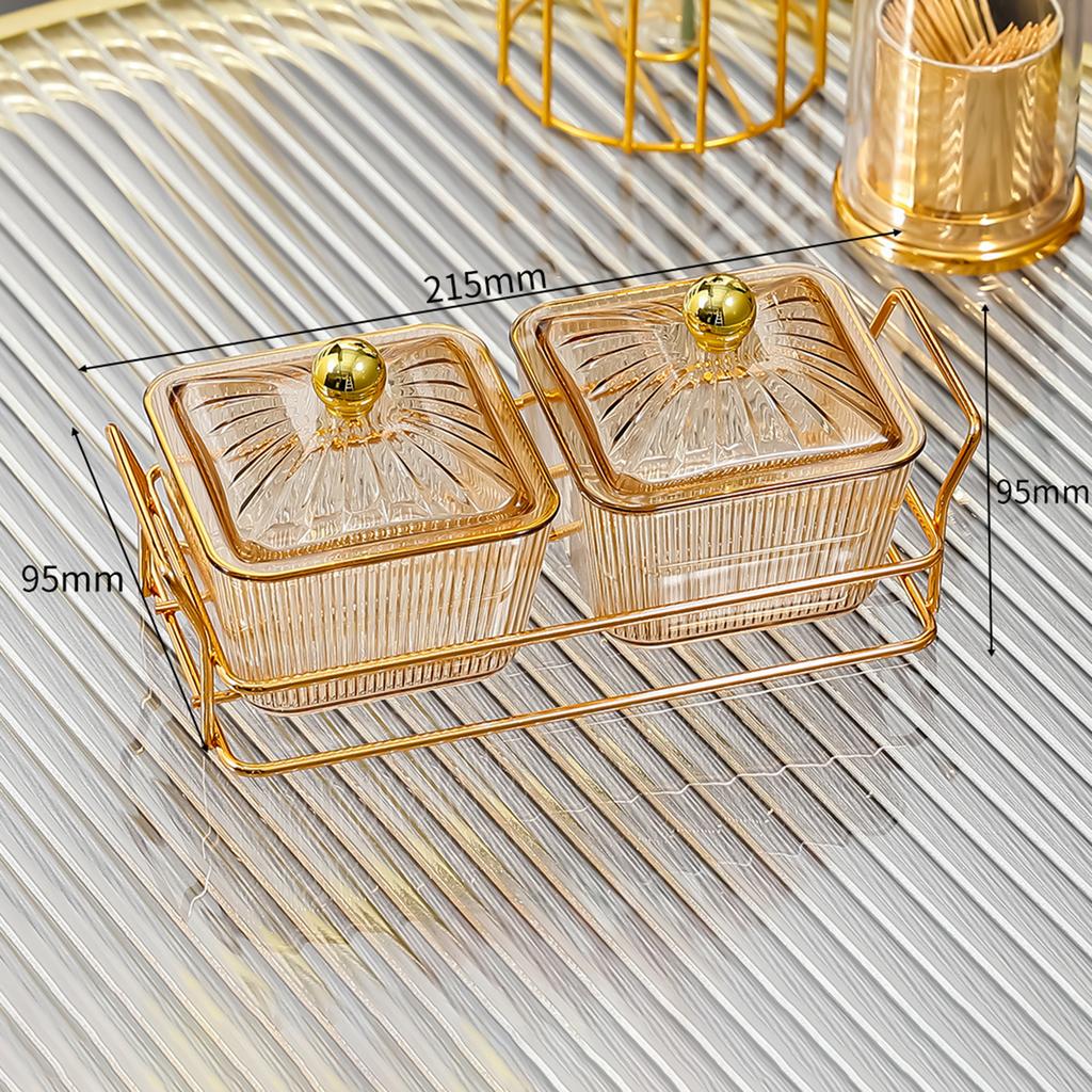 Fruit Plate Serving Dishes 6 Removable Serving Bowl Appetizer Condiment Server for Dessert Snacks Chips Kitchen Relish Tray