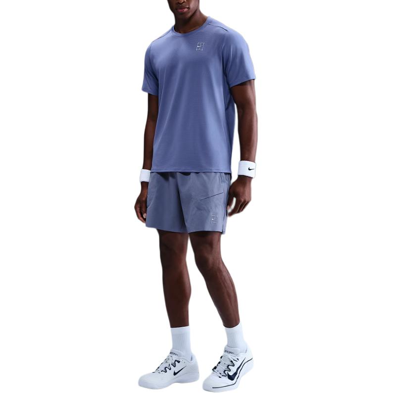 Nike Logo Elastic Waist Three-Quarter Casual Shorts Men shorts Indigo FZ6913-499