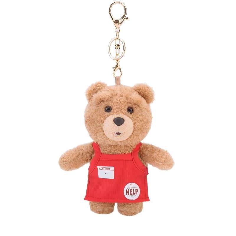 Ted2 Knuffel Sleutelhanger Kawaii Teddybeer Pluche Anime Hobby Knuffel Sleutelhanger Tas Hanger Poppen Kerst Verjaardag Cadeaus