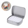 Portable 12/24 Grids Watercolor Box Empty Paint Pigment Box With Clip  Art Accessories