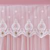 Lace Princess Privacy Door Curtain - No Drill, Anti-Peep, Decorative Partition for Bedroom or Living Room.