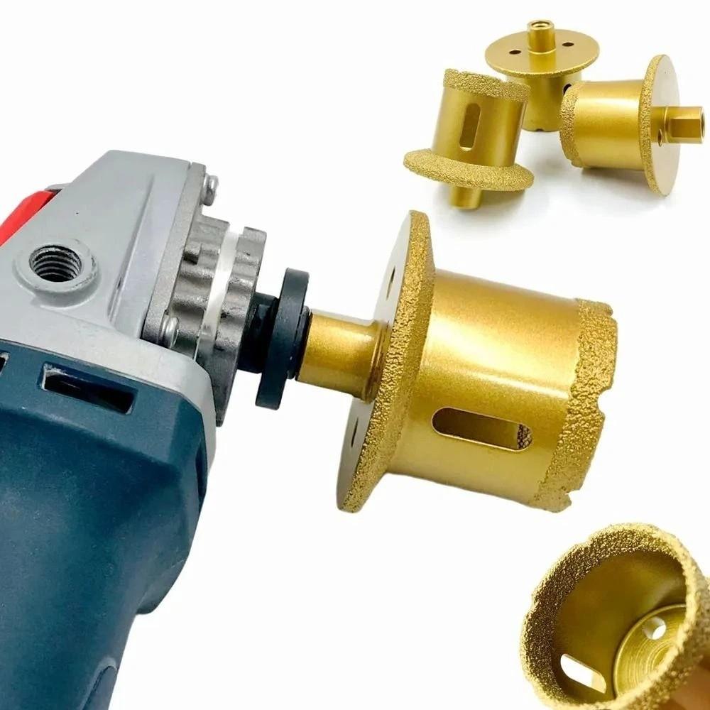 Vacuum Brazed Craft M14 Vacuum Brazed Diamond Hole Saw Fine Diamond Grain Firm Distribution Marble Drilling Tool
