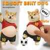 2Pcs 3D Shiba Inu Dog Belly Pinching Stickers Creative Cartoon Stress Relief Stickers Decoration For Phone Notebook Gifts