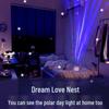 Aurora Starry Sky Projection Lamp: Romantic Bedside Night Light with Colorful Atmosphere A105.