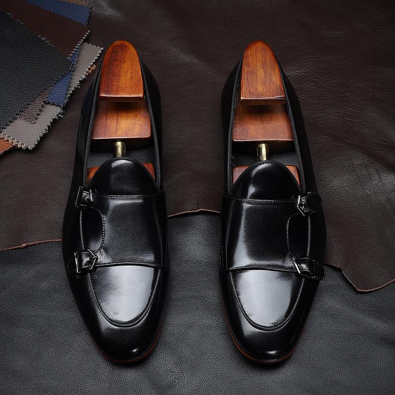New Loafers Men's Business Casual Leather Shoes Men's British Casual