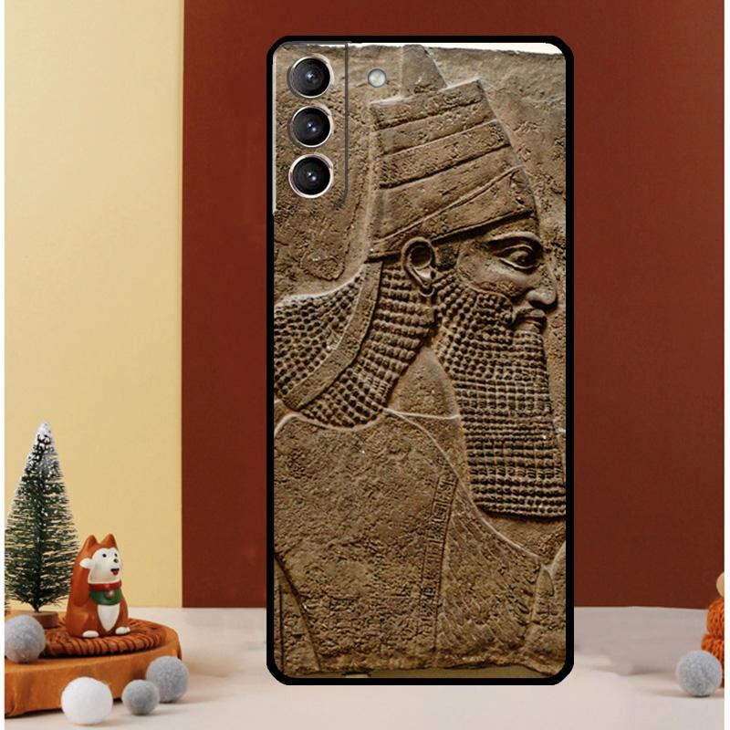 

Lamassu Assyrian Winged Lion Case For Samsung Galaxy S25 S26 Ultra S20 S21 S22 S23 S24 Ultra S10 Plus S25 FE Cover Funda Galaxy S24