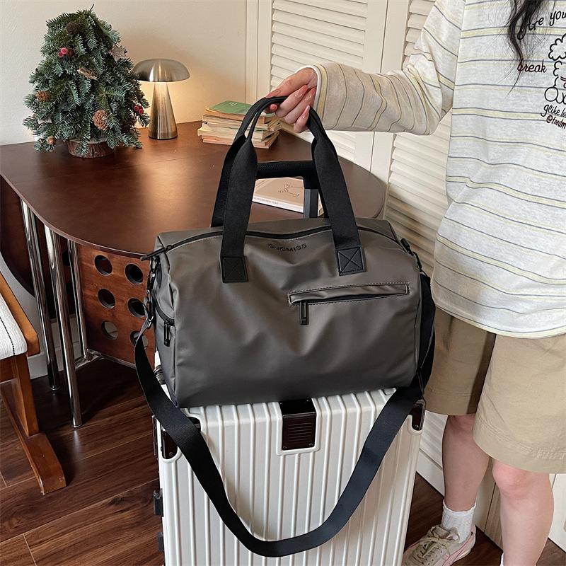 Gym bag with wet and dry separation, luggage bag with independent shoe compartment, yoga bag, short-trip travel storage bag
