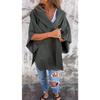 New Women's Fall Winter Lapel One-piece Poncho Coat