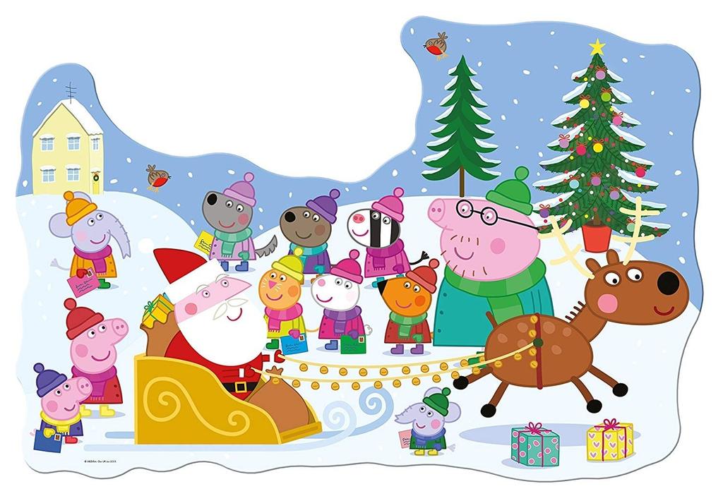 Ravensburger 5534 Peppa Pig Julpussel och Dörrhängare