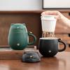 300ml Cute Cat Ceramic Mug Creative Office Cup with Lid Filter Tea Cup