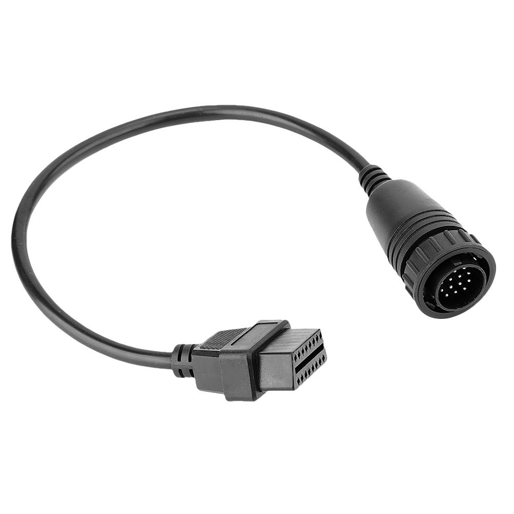 Для Mercedes FOR BENZ Sprinter 14-контактный на 16-контактный автомобильный диагностический кабель 14-контактный на OBDII OBD2 OBD II ODB 2 16-контактный адаптер чёрный