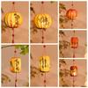 Handmade Lantern DIY Kit Glowing Cloth Mid Autumn Lantern Cell Battery Operated Orange Persimmon Flower Lantern Cultural Gift