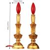 2pcs 8.27x2.28in Decorative  Light LED Auspicious Flower Lamp  Hotel & Tea House