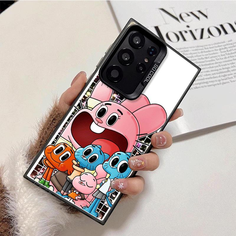 A-Amazing World G-Gumball Soft Phone Case for Samsung Galaxy S24 S25 FE S26 Edge S23 Ultra S22 Plus S21 + Shockproof Cover Back