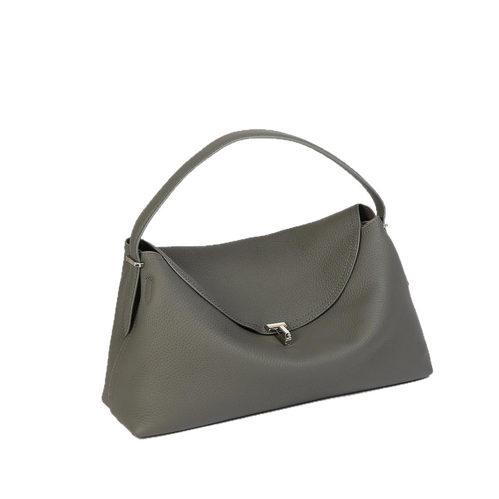 Leather Single-shoulder Pillow Bag for Commuting - Soft Leather High-end Handbag for Women with A Slouching Strap Design