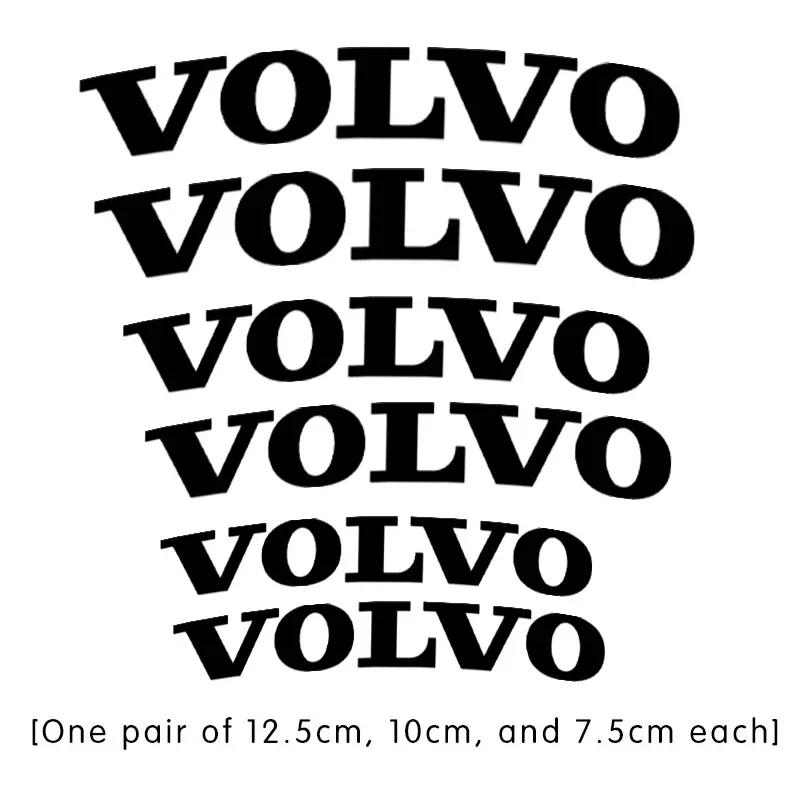 

6Pcs High Temp Resistant Car Brake Caliper Stickers For Volvo XC60 XC90 S60 S90, Waterproof Vinyl Decal Auto Tuning Accessories