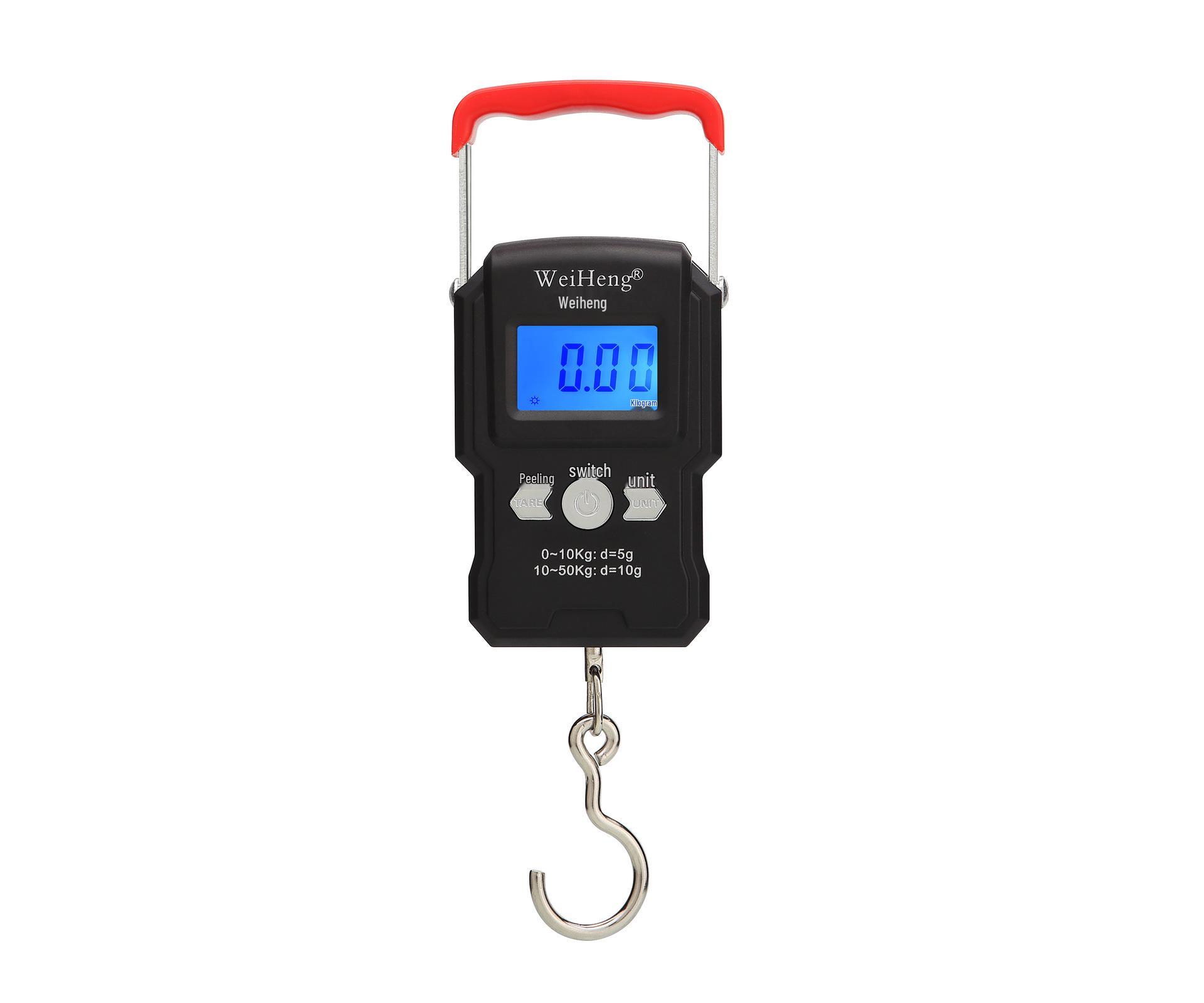 

Compact High-Precision Handheld Electronic Fish Scale with Hook