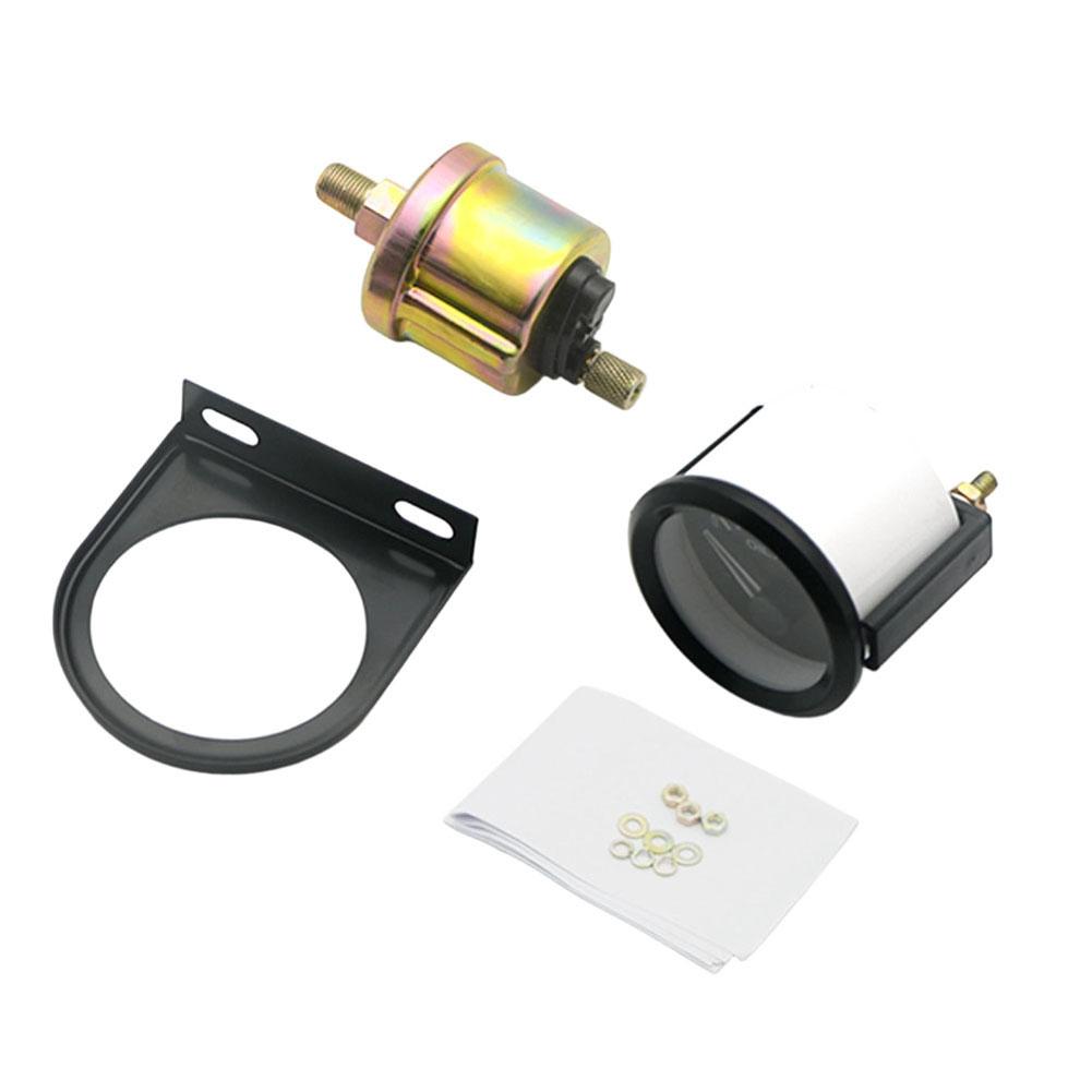 1 Set 52mm Oil Pressure Tester for For 12v Auto Car Truck RV Electronic Gauge with 0 100 PSI Measurement and Space Saving Size