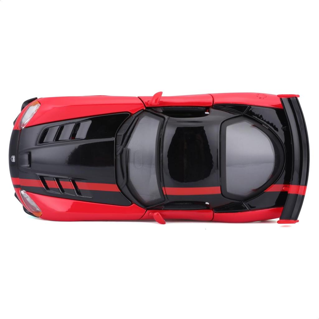 Bburago 1/24 Dodge Viper SRT 10 ACR Red/Black / Diecast Model Car, Finished Product 18-22114 RD