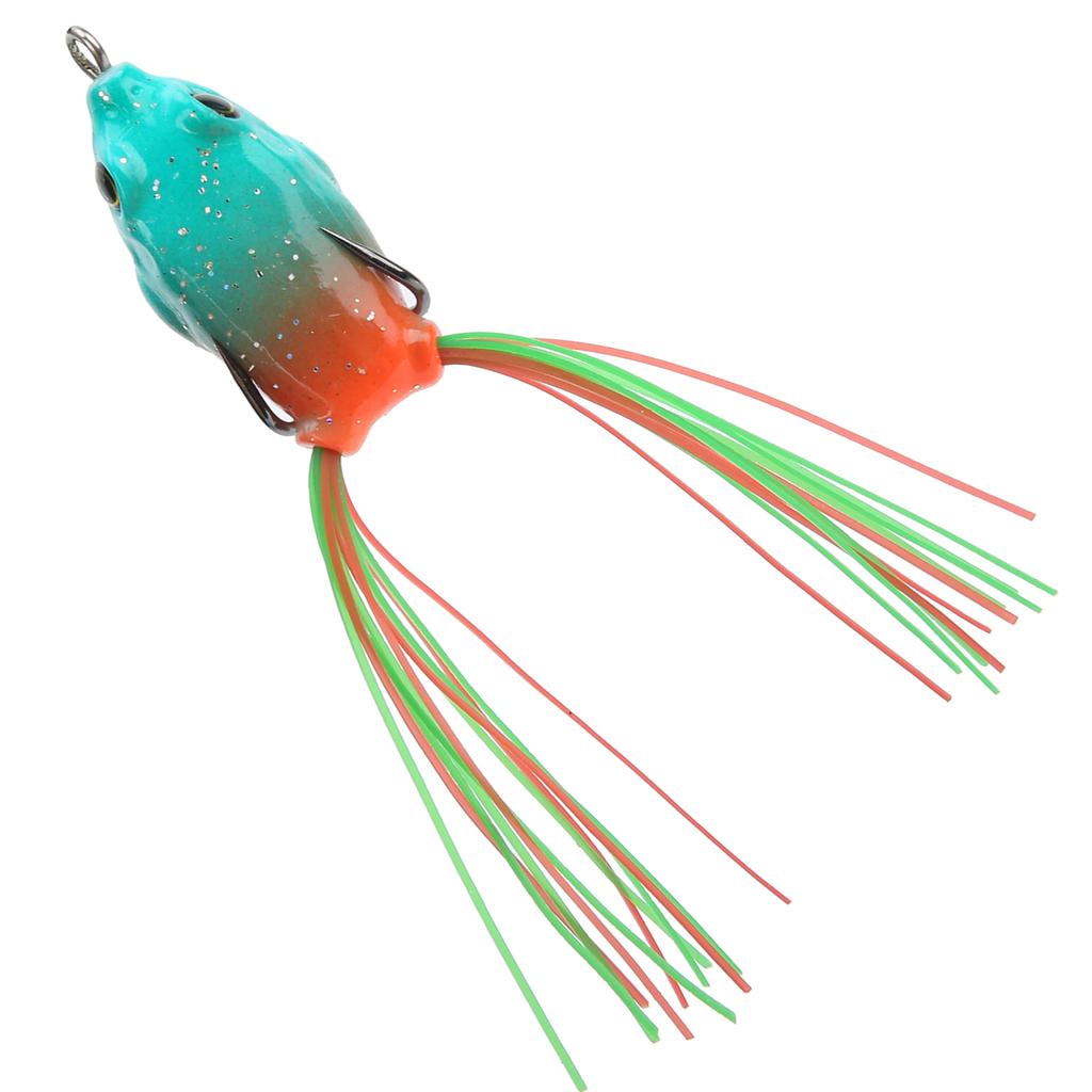 Artificial Fish Snakehead Bait Lifelike Soft Frog Lure Swimbait with Hook and Tail3#