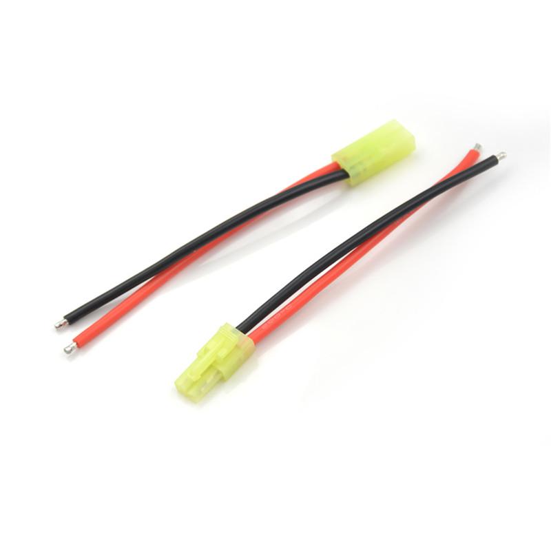 1Pair Mini Tamiya Connector Male & Female 2Pin Battery Wire 16Awg
