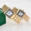 Square Waterproof Couple Quartz Watch - Fashionable for Men and Women
