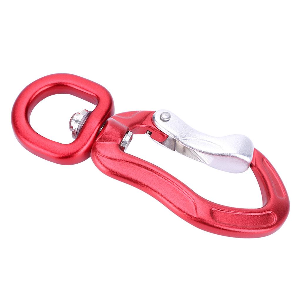 Multifunctional Aluminium Alloy Carabiner Outdoor Mountaineering Safe Lock D Buckle Blue