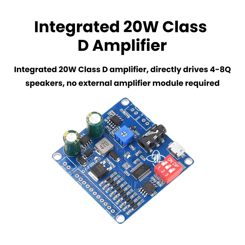DC 6-35V Voice Playback Module 9-Channel One-To-One Independent Low-Level Trigger Amplifier Board DY-F20L
