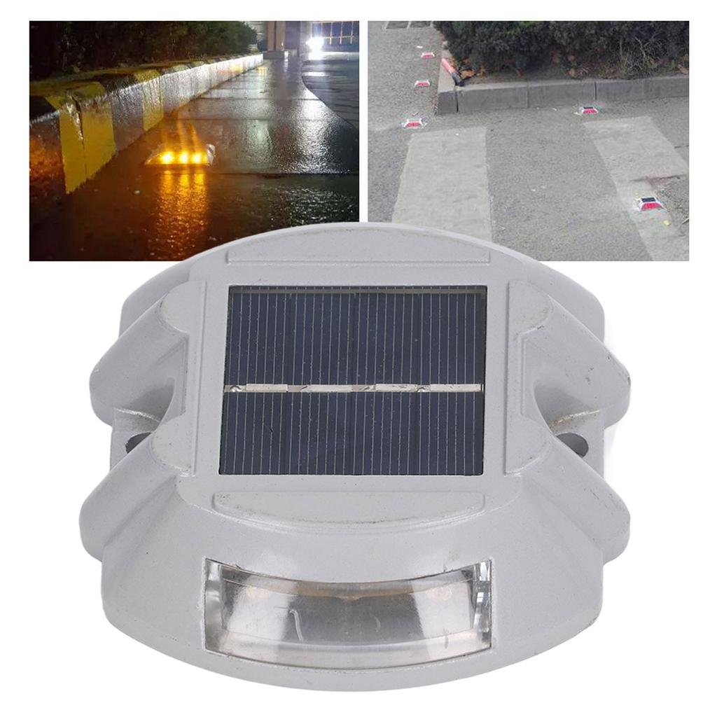 Solar Deck Light Waterproof Night Lamp Reflective Flashing Warning for Indoor Outdoor