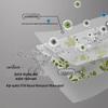LIEI Punch-Free PEVA Waterproof Shower Curtain