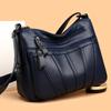 Cross-border Popular Soft Leather Women's Bags, Messenger Bags, Niche High-end Sense, Large-capacity Versatile Commuter Shoulder Small Square Bags