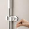 Mop clip, toilet bathroom wall hanging no punching broom fixing rack, mop storage rack
