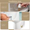 Gold Finish Ceramic Bird Toilet Bolt Covers ABS Backing Universal Motorhome Bath Accessories Secure Bolt Coverage Decora