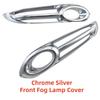 Car Chrome Fog light Decoration Accessories Front Fog Lamp Cover Trim Paste Style For Honda HRV Vezel 2014 2015 2016 2017 2018